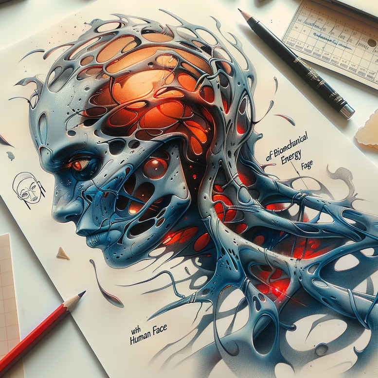 biomechanics tattoo design ideas monochrome energy flow represents resilience