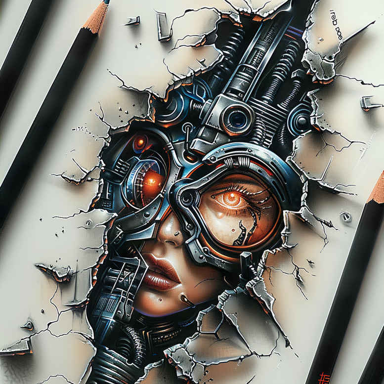 biomechanics tattoo design ideas enigmatic aura hybrid forms for shin