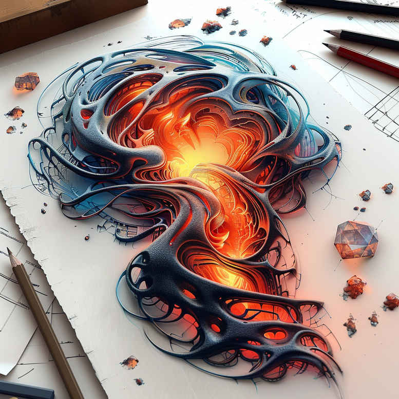 biomechanics tattoo design ideas ambiguous space layered textures for spine
