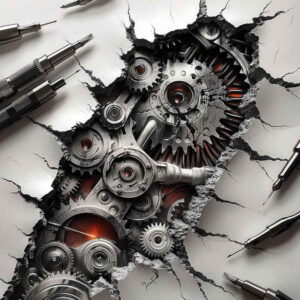 biomechanics tattoo design ideas contoured forms mechanical parts symbol of strength