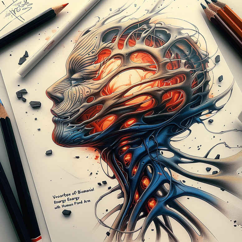 biomechanics tattoo design ideas Surrealism esoteric mechanical strength for ankle
