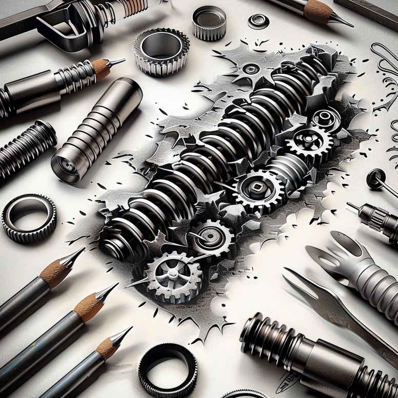biomechanics tattoo design ideas modern classic mechanical synergy for forearm