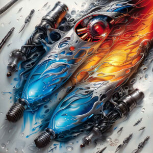 biomechanics tattoo design ideas Realim light and shadow play muscular structure for inner arm