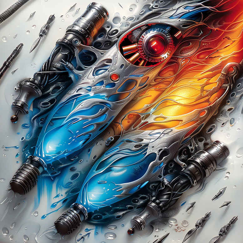 biomechanics tattoo design ideas Realim light and shadow play muscular structure for inner arm