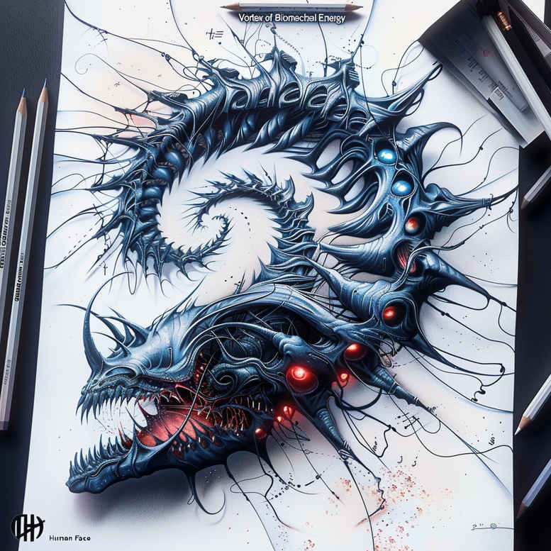 biomechanics tattoo design ideas smooth gradients realistic muscle for calf