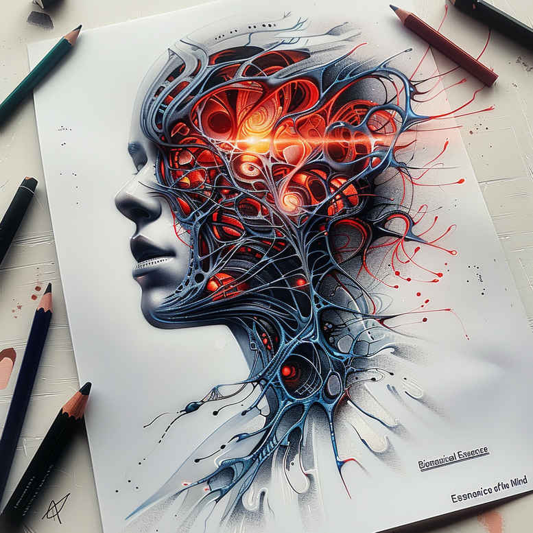 biomechanics tattoo design ideas clean fill robotic style for knee