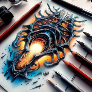 biomechanics tattoo design ideas glowing structural design for foot