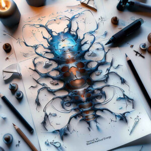 biomechanics tattoo design ideas Surrealism shifting shapes technical motifs for lower back
