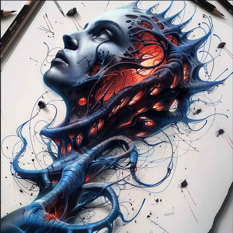 biomechanics tattoo design ideas layered color tendons meaning resilience