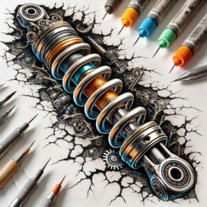 biomechanics-tattoo-designs-ideas-ai-generated--shock-absorbers-surrealism-imperfect-symmetry-for-fingers