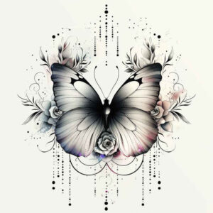 butterflies-moths-dragonflies tattoo design ideas ethereal airy embodying strength