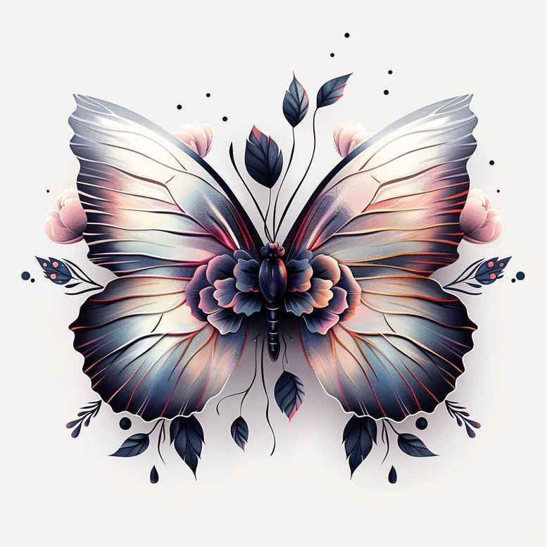 butterflies-moths-dragonflies tattoo design ideas infinite pattern bare for triceps