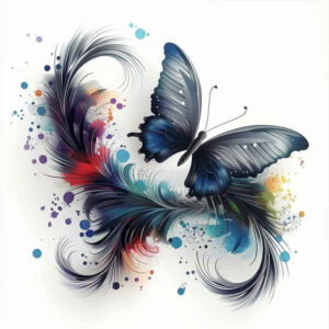 butterflies-moths-dragonflies tattoo design ideas no excess delicate shapes embodying courage