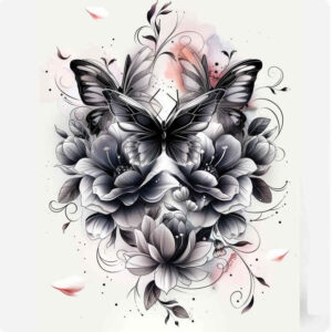 butterflies-moths-dragonflies tattoo design ideas clean stroke detailed wing patterns for ankle