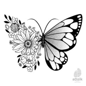 butterflies-moths-dragonflies tattoo design ideas cosmic discreet ink stands for perseverance