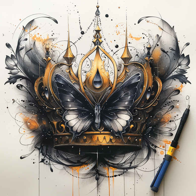 butterflies-moths-dragonflies tattoo design ideas gentle angle ethereal effect for collarbone