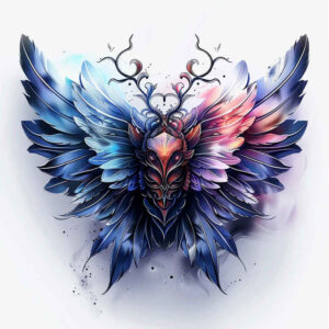 butterflies-moths-dragonflies tattoo design ideas unbroken circle fine dot represents strength