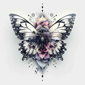 butterflies-moths-dragonflies tattoo design ideas dainty gentle movement for forearm