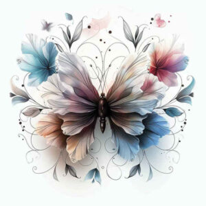 butterflies-moths-dragonflies tattoo design ideas soft touch lifelike depiction for heel