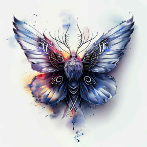butterflies-moths-dragonflies tattoo design ideas transcendent minimalist meaning courage