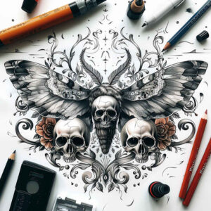 butterflies-moths-dragonflies tattoo design ideas no background ornamental patterns for toe