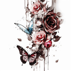 butterflies-moths-dragonflies tattoo design ideas pristine pastel hues stands for resilience