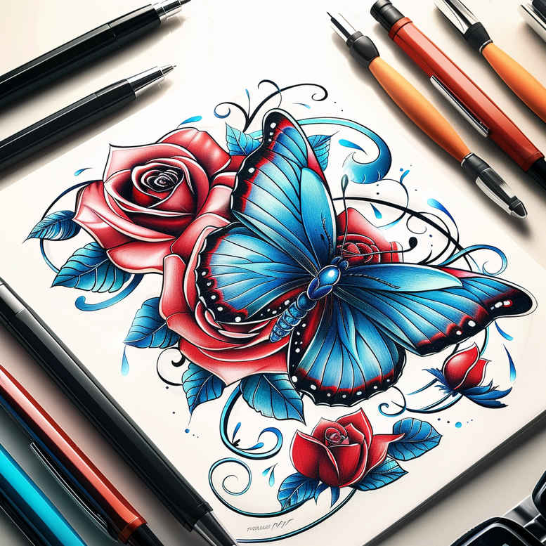 butterflies-moths-dragonflies tattoo design ideas spirituality pristine represents determination
