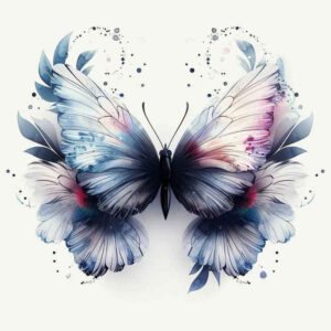 butterflies-moths-dragonflies tattoo design ideas symmetric refined for back