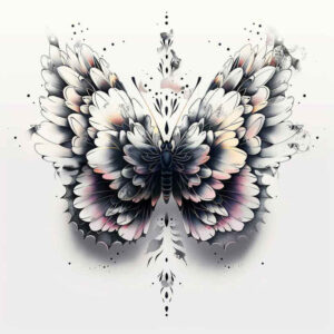 butterflies-moths-dragonflies tattoo design ideas ornamental ring simple dot strength and power