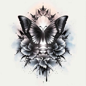 butterflies-moths-dragonflies tattoo design ideas geometric pattern single dot meaning determination