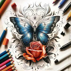 butterflies-moths-dragonflies tattoo design ideas universe small detail embodying strength