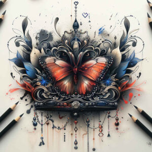 butterflies-moths-dragonflies tattoo design ideas sacred symbol soft touch for back shoulder