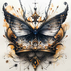 butterflies-moths-dragonflies tattoo design ideas ornamental soft touch for shoulder