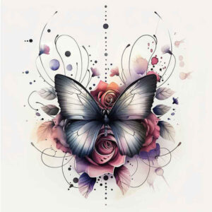butterflies-moths-dragonflies tattoo design ideas ethereal symbol mark for arm
