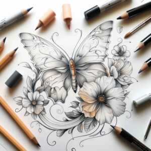 butterflies-moths-dragonflies tattoo design ideas tiny detail translucent effects for inner arm