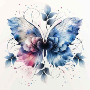 butterflies-moths-dragonflies tattoo design ideas minimalist translucent wings embodying courage