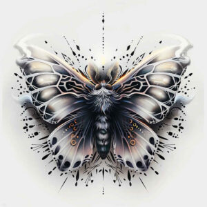 butterflies-moths-dragonflies tattoo design ideas ornamental uncluttered stands for resilience