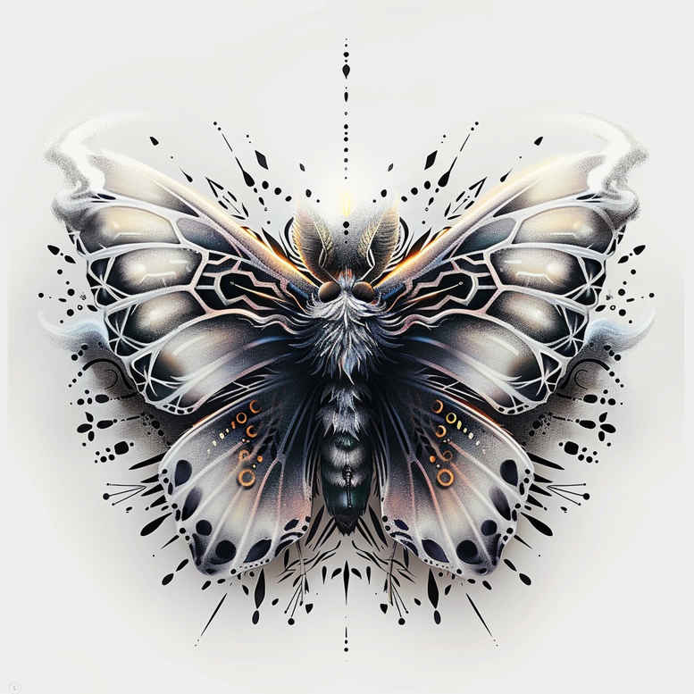 butterflies-moths-dragonflies tattoo design ideas ornamental uncluttered stands for resilience