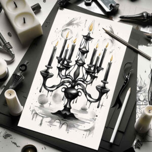 candle-flicker-ink-realism-for-biceps – tattoo design ideas free ai generated – Gallery: candles-inkby-ai
