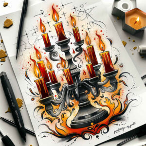 tealight-candle-true-to-life-for-wrist-side – tattoo design ideas free ai generated – Gallery: candles-inkby-ai
