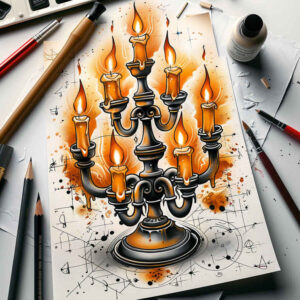 flickering-candle-life-like-for-wrist-side – tattoo design ideas free ai generated – Gallery: candles-inkby-ai