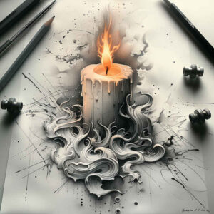candle-flicker-emotional-depth-for-hand – tattoo design ideas free ai generated – Gallery: candles-inkby-ai