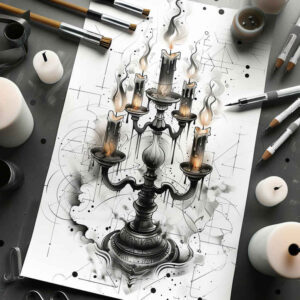 candles tattoo design ideas layered fill natural warmth for inner arm