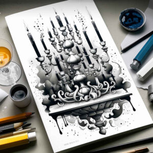 candles tattoo design ideas modern twist subtle shadows for calf