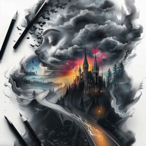 castles tattoo design ideas Realism skin realism castle walls meaning perseverance