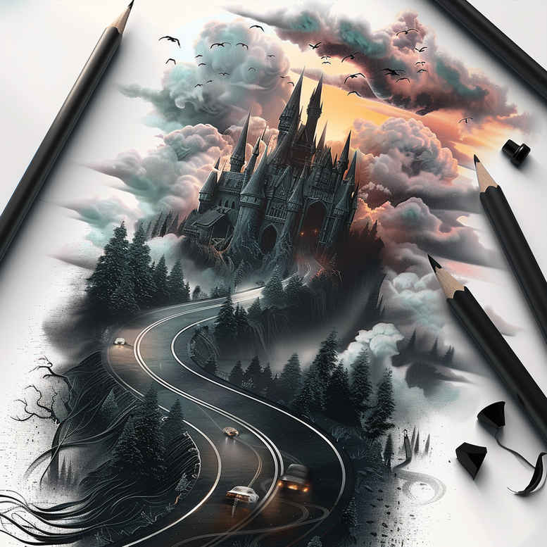 castles tattoo design ideas spectral hues flag banners for hip