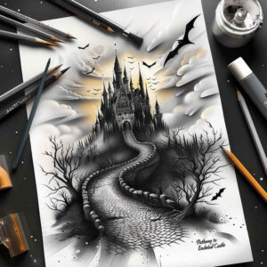 castles tattoo design ideas gentle shadow turrets for toe