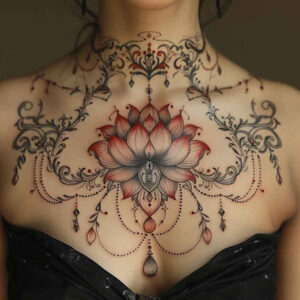 neck-chain-pure-outline-for-nape – tattoo design ideas free ai generated – Gallery: chains-inkby-ai