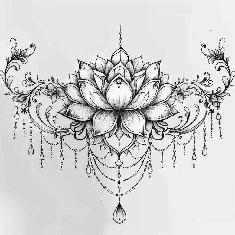 chain-design – tattoo design ideas free ai generated – abstract – for-lower-arm – Gallery: chains-inkby-ai