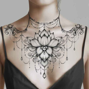 chain – tattoo design ideas free ai generated – minimal-texture – for-arm – Gallery: chains-inkby-ai